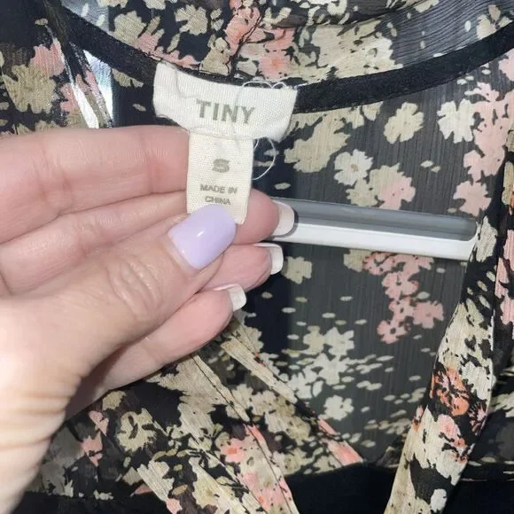 Anthropologie x Tiny Floral Blouse Small EUC. LTOP666 - Picture 5 of 5